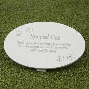 THOUGHTS OF YOU RESIN PLAQUE CAT